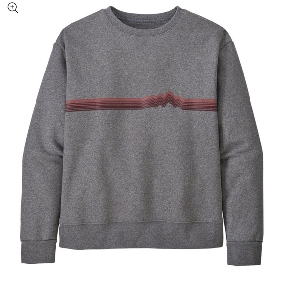 Patagonia Ridge Rise Stripe Uprisal Crew Sweatshirt -size Medium - Picture 1 of 9